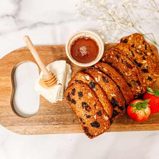 Homemade cranberry and seed crackers